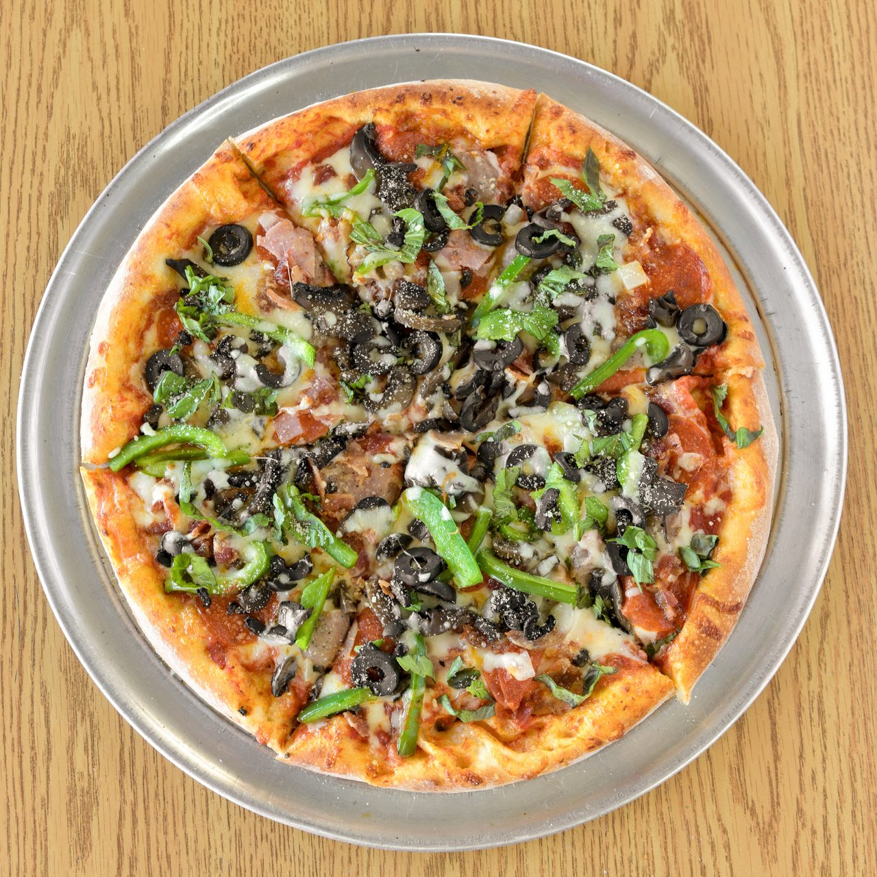 Hot Pizza Ready for Takeout or Delivery 